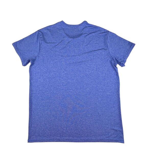 Blue Star Shirt Womens XL Heathered Blue Tech Fabric Minimalist Athletic T Shirt - Picture 2 of 7